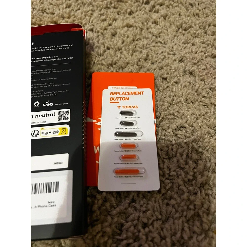New TORRAS Diamond Clear Designed for iPhone 15 Case [Never Yellowing] [Military